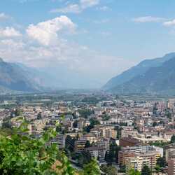 A view of Martigny in Switzerland