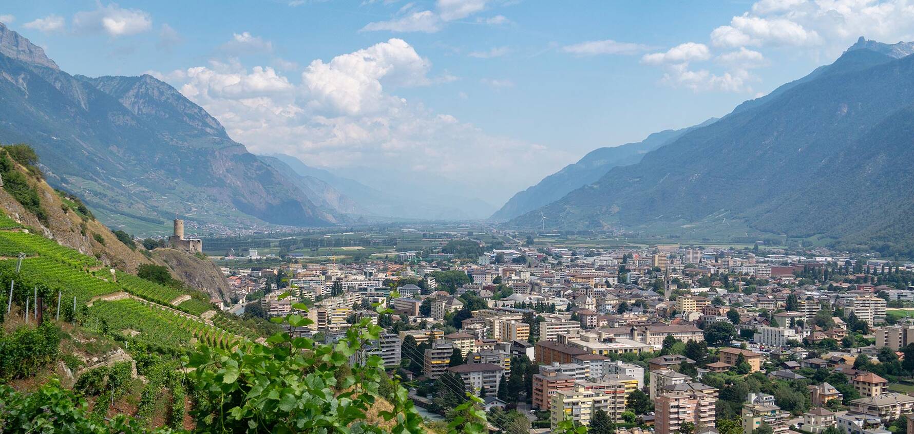 A view of Martigny in Switzerland