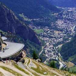 A view of the Mont Blanc Skyway