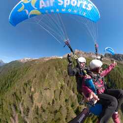 Paragliding over Chamonix