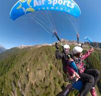 Paragliding over Chamonix