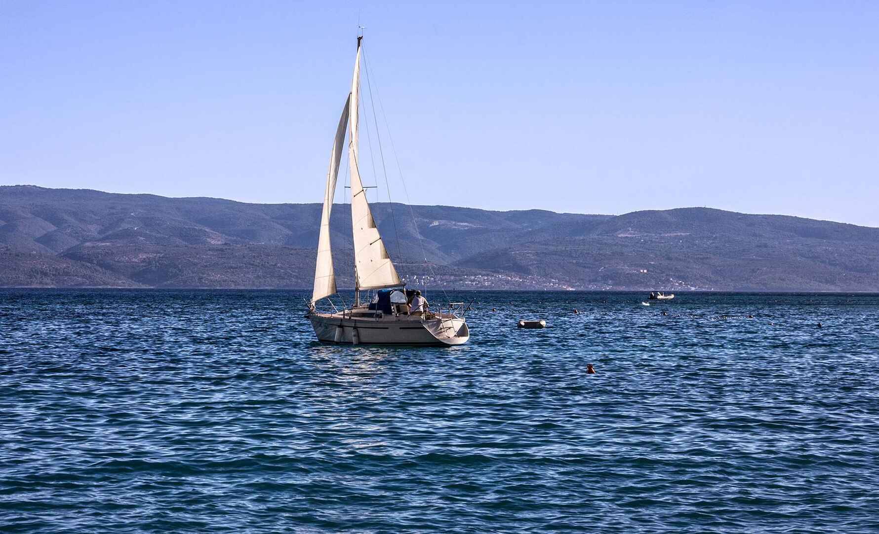 A sailing boat in Croatia