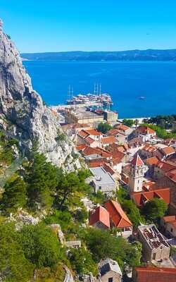 A view of Omis in Croatia